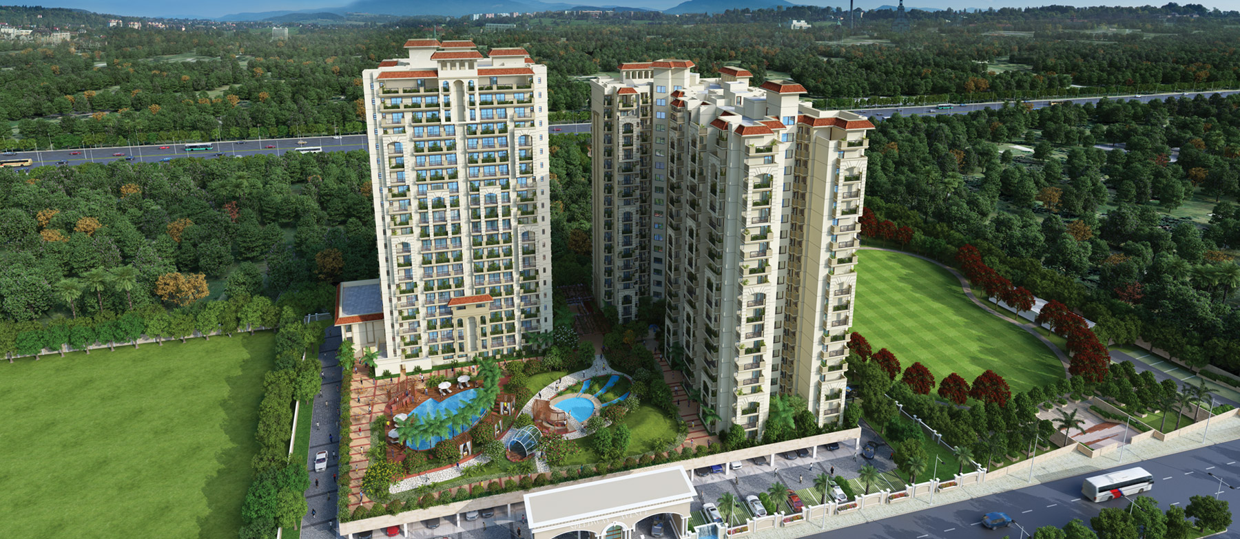 SPEEDWAY AVENUE Shopping Complex in Ghazibad - Upper View